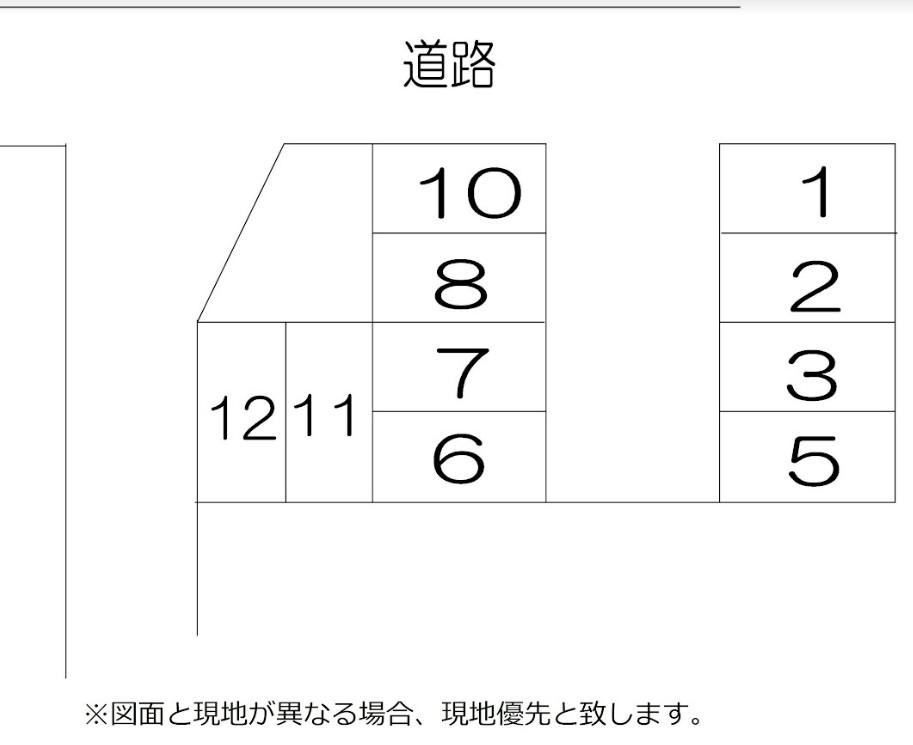 大塚パーキングの駐車配置図
