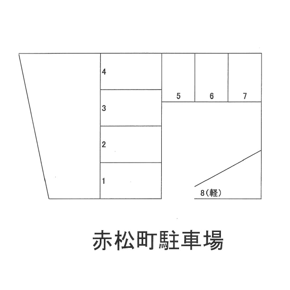 赤松町駐車場の駐車配置図