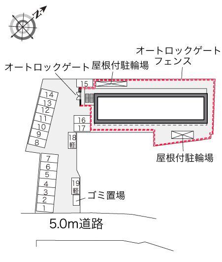 ＡＬＴＡⅤ(34104)の駐車配置図