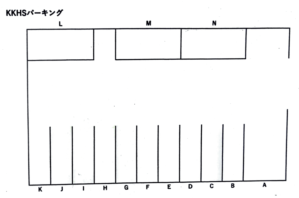 KKHSパーキングの駐車配置図