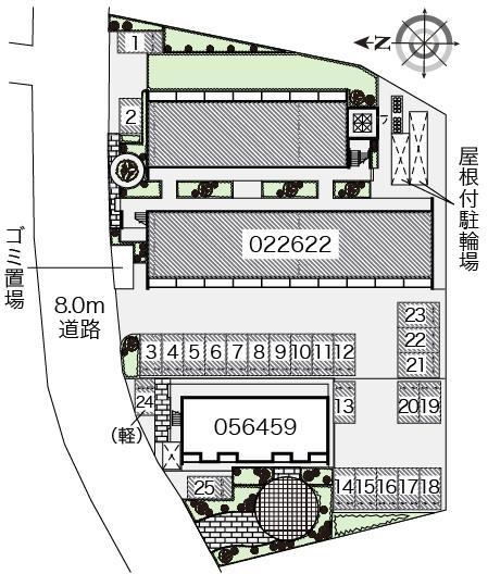 畑山(22622)の駐車配置図