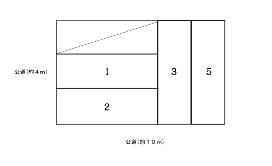 古市場2丁目駐車場の駐車配置図
