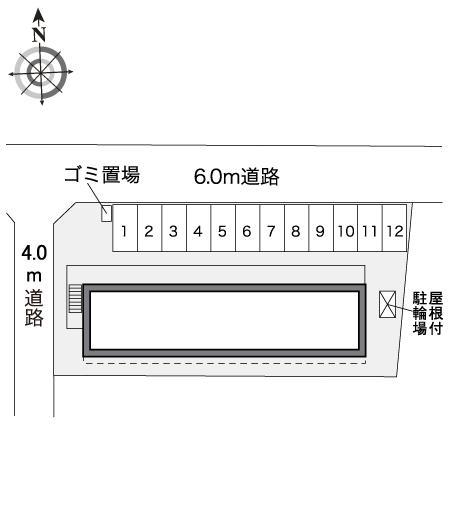 田原町(32843)の駐車配置図
