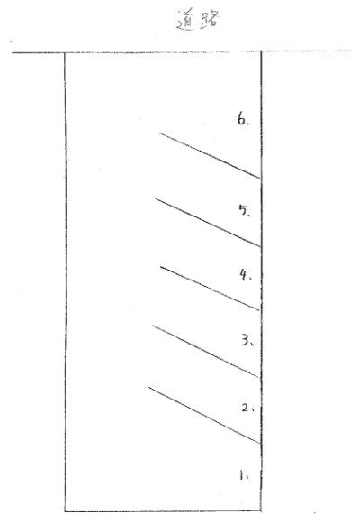 NO14 後飛保町平野駐車場の駐車配置図