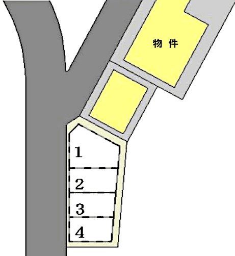 Ｋ(ｹｲ)パーキングの駐車配置図