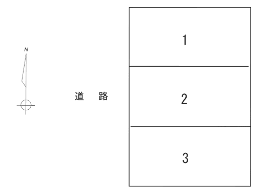 小坂町Pの駐車配置図