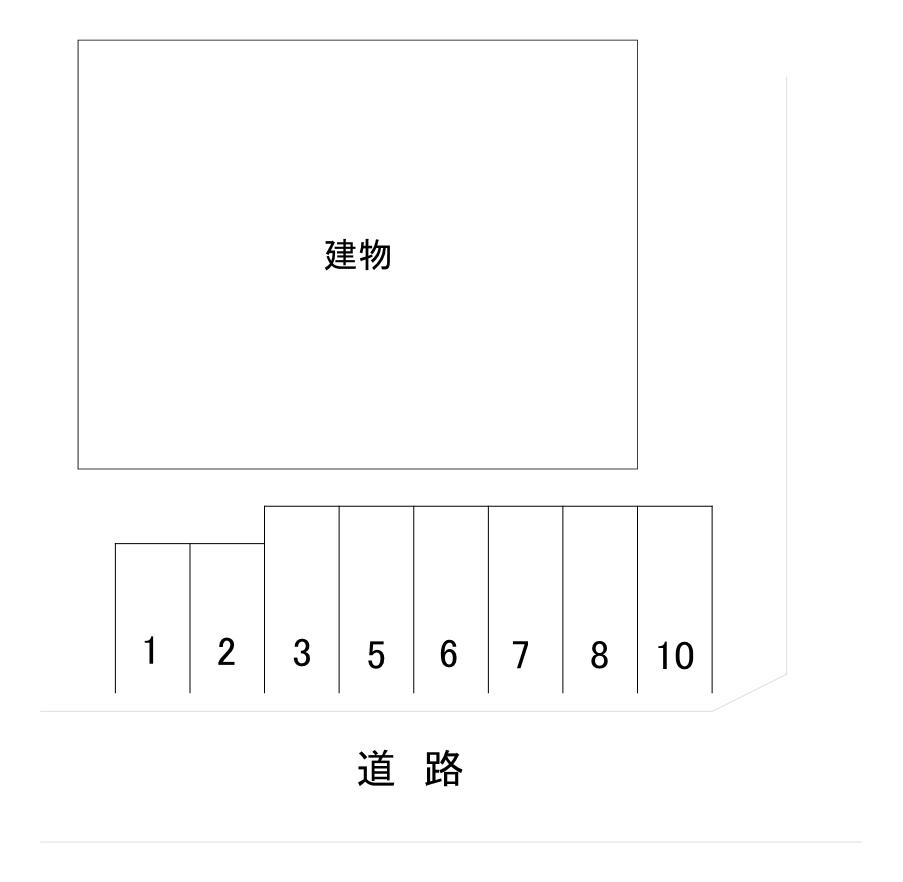 田中様出石町町分月極駐車場の駐車配置図