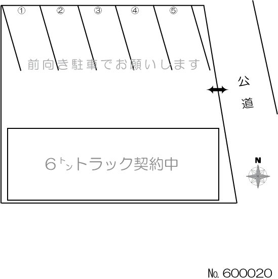 東栄町四丁目（原田）駐車場の駐車配置図