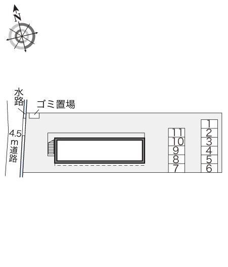 リヴァージュ西の京(18277)の駐車配置図