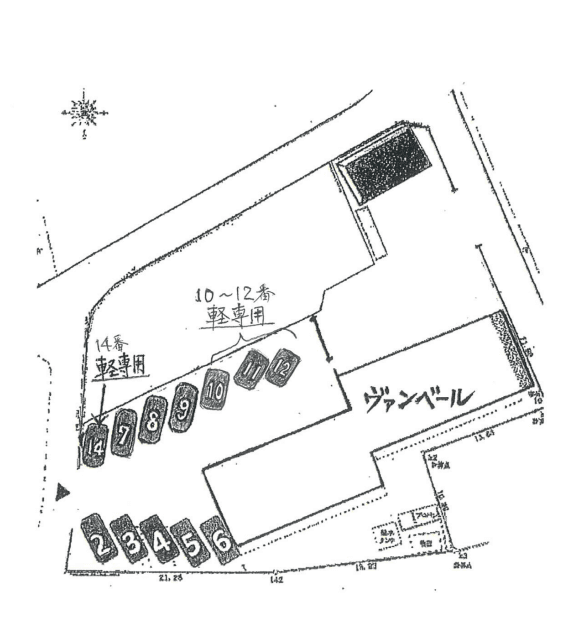 ヴァンベールの駐車配置図
