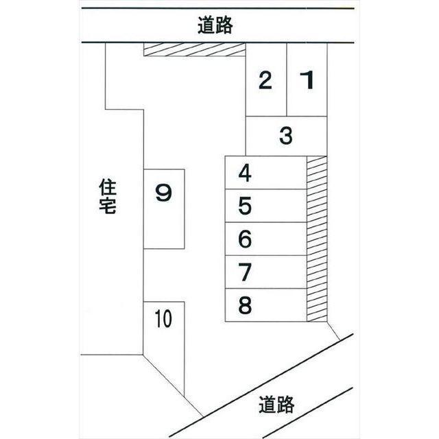 ＭＫパーキングの駐車配置図