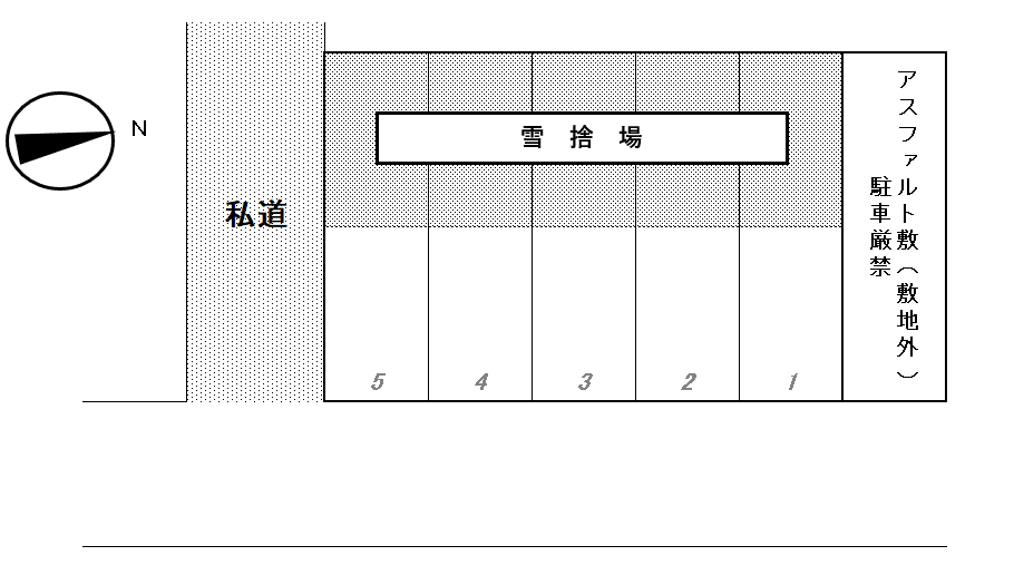 銅屋町パーキングの駐車配置図