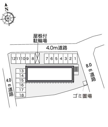 朝日(30698)の駐車配置図