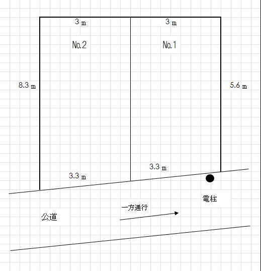 髙橋駐車場の駐車配置図
