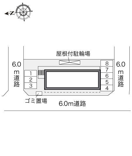 メルベーユ　ＳＯＧＡ(33369)の駐車配置図