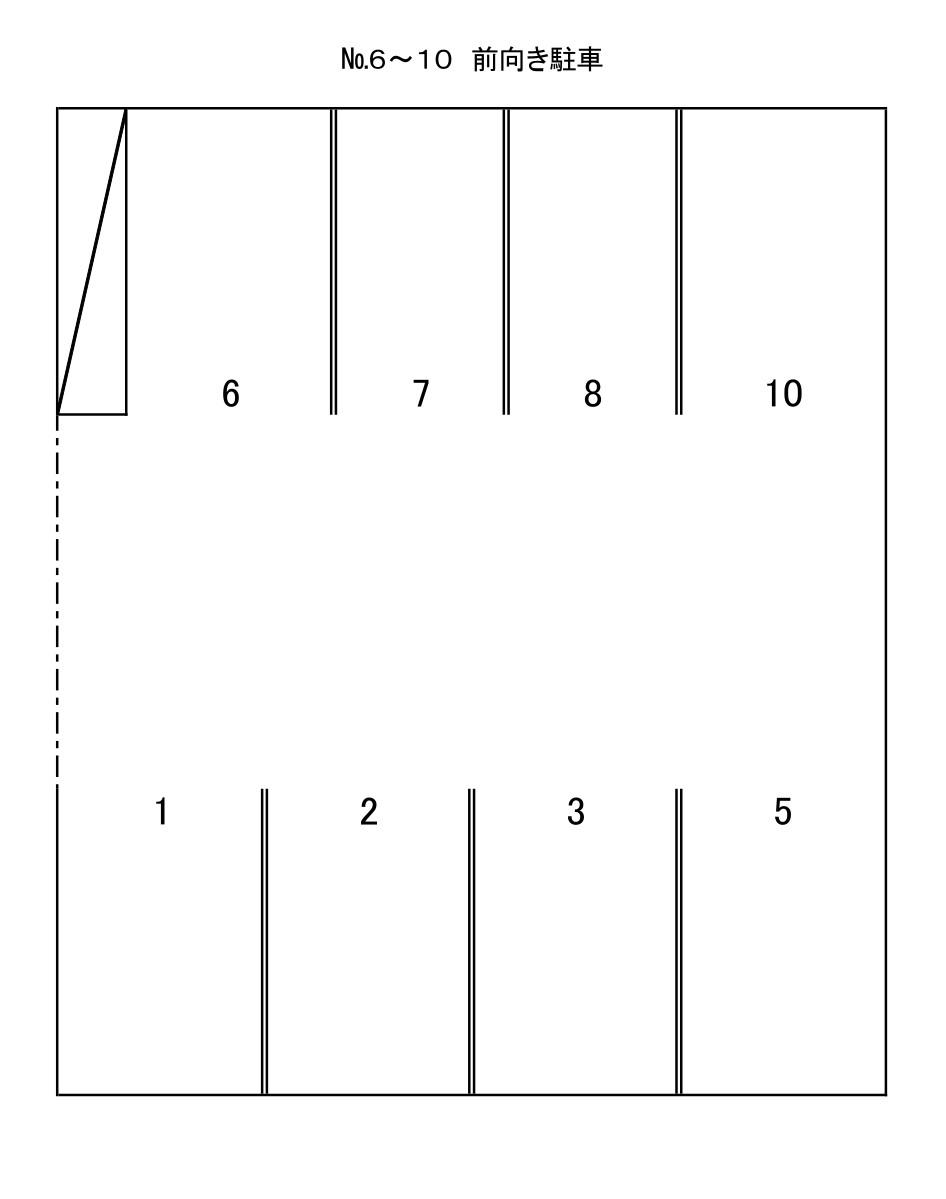 グランイル第二月極駐車場の駐車配置図