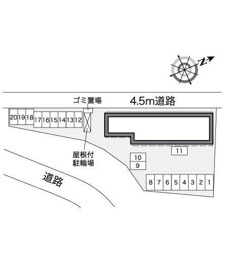 クレオ(37378)の駐車配置図