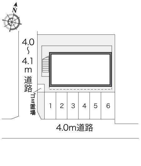 クレール(18102)の駐車配置図