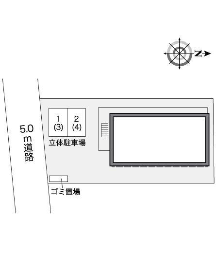 サンライズ箕面今宮(26659)の駐車配置図