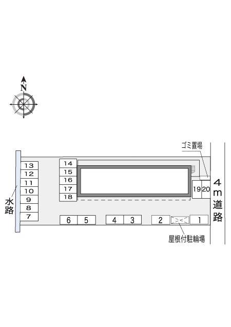 クレイノファミリア(59142)の駐車配置図