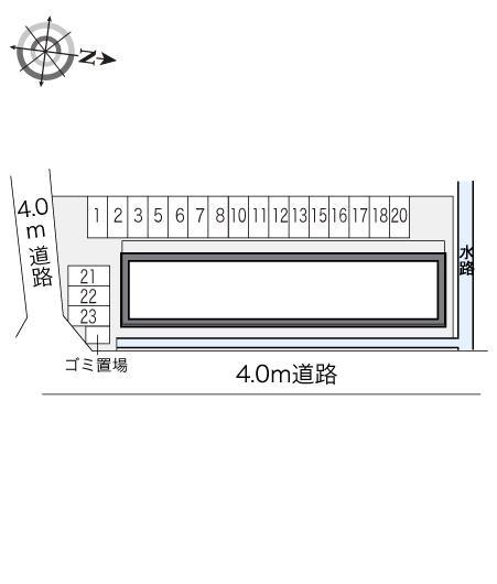 グランド　カメリアⅤ(22243)の駐車配置図