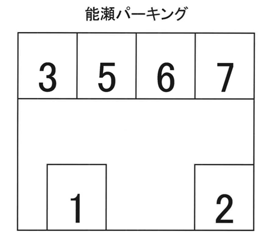 能瀬パーキングの駐車配置図