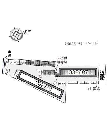 エレガンス　サトウⅠ(32687)の駐車配置図