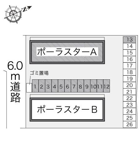 ポーラスターＡ(21979)の駐車配置図