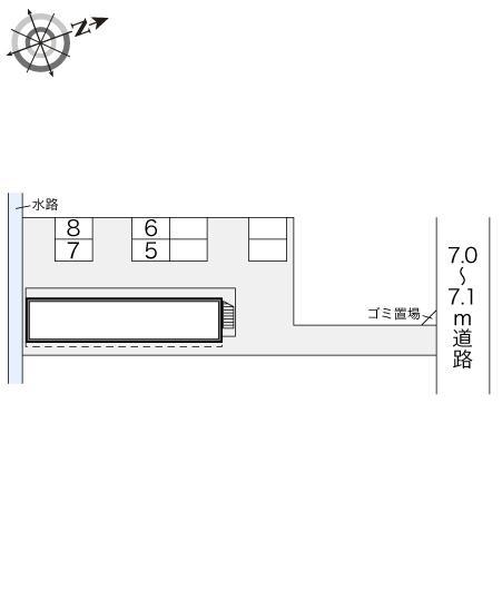 ラ・プランタン(17666)の駐車配置図