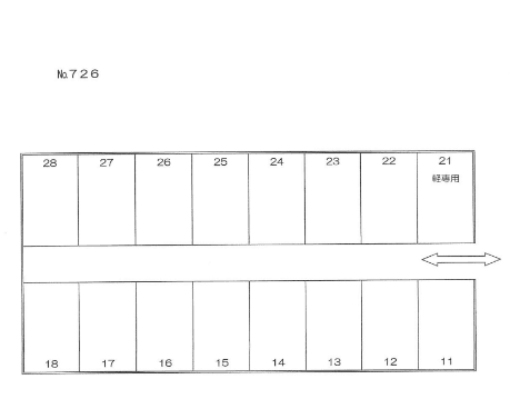 ７２６の駐車配置図
