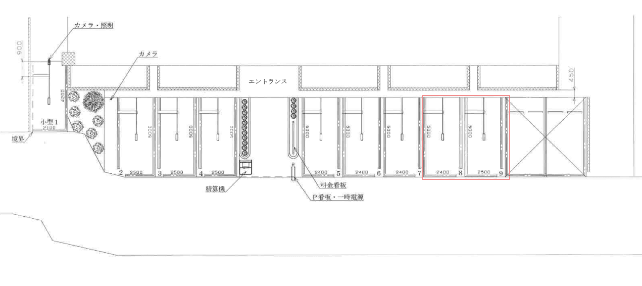 ブレイク練馬北町第２の駐車配置図