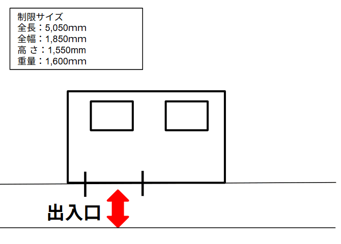千住仲町駐車場の駐車配置図