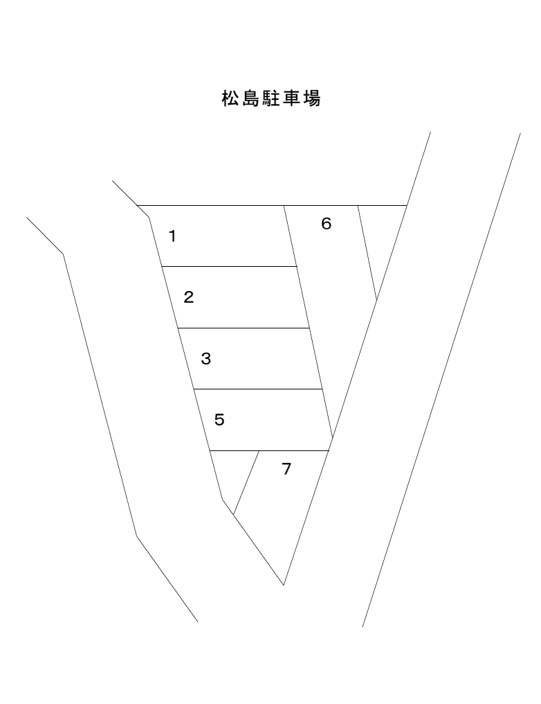 松島駐車場の駐車配置図