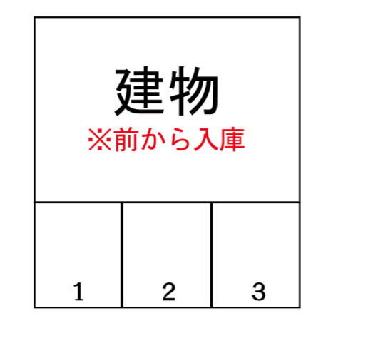 鏡駐車場の駐車配置図