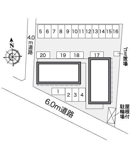 フォルテ(26096)の駐車配置図