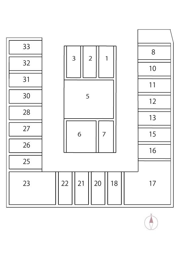 しまんとパーキング中村東町二丁目92番 ガレージの駐車配置図