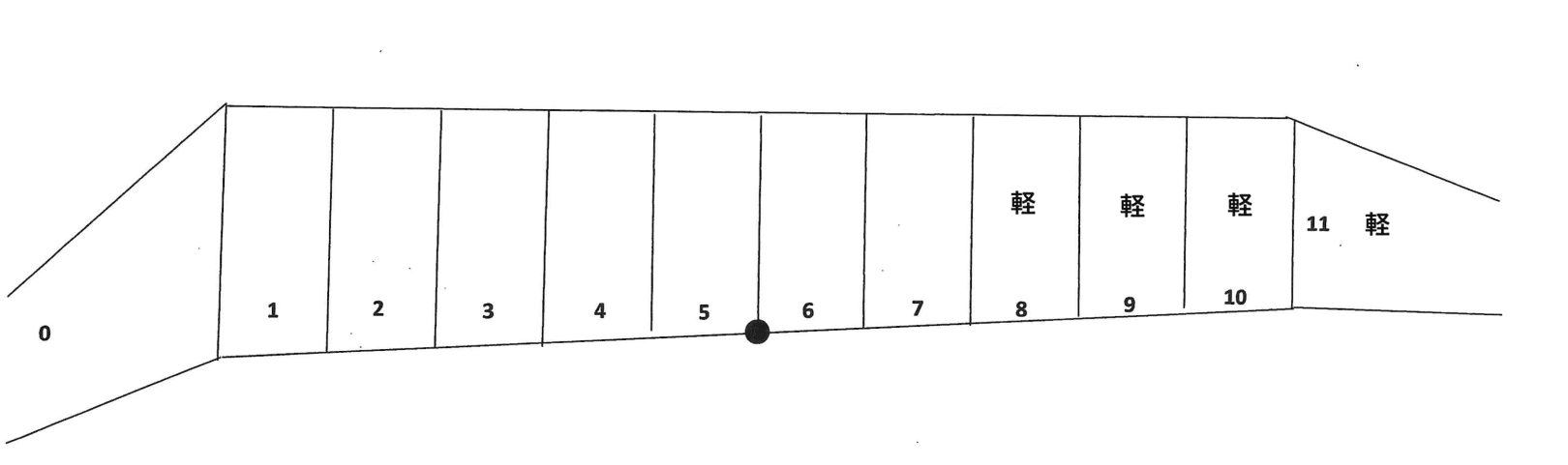池田駐車場の駐車配置図