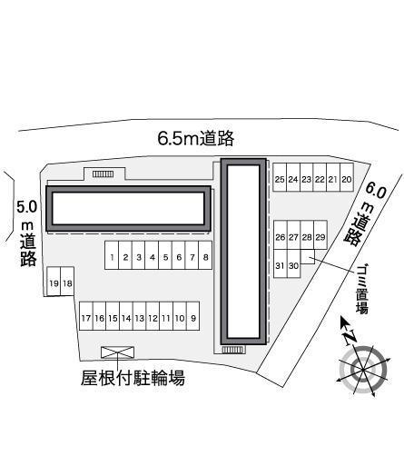 アヴァン鈴鹿(36257)の駐車配置図