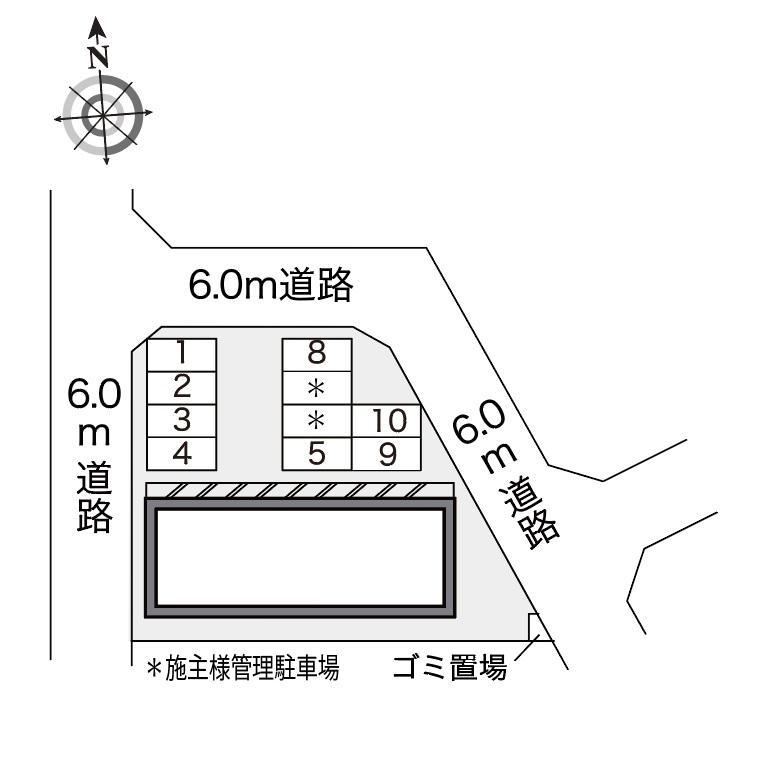 せせらぎ(20371)の駐車配置図