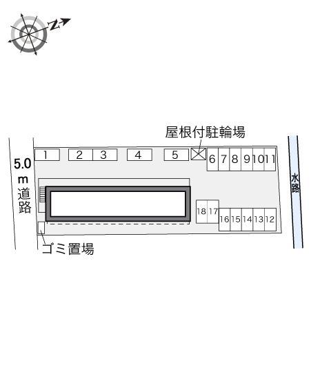蓮花寺シオサイト(32045)の駐車配置図