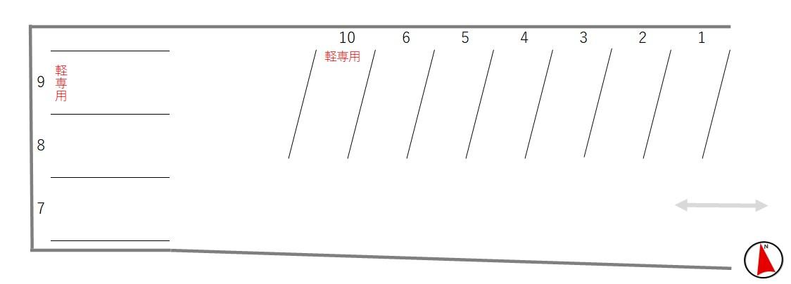 すえひろパーク宮本町の駐車配置図