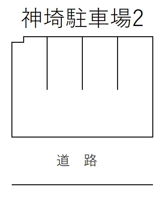 神埼駐車場2の駐車配置図