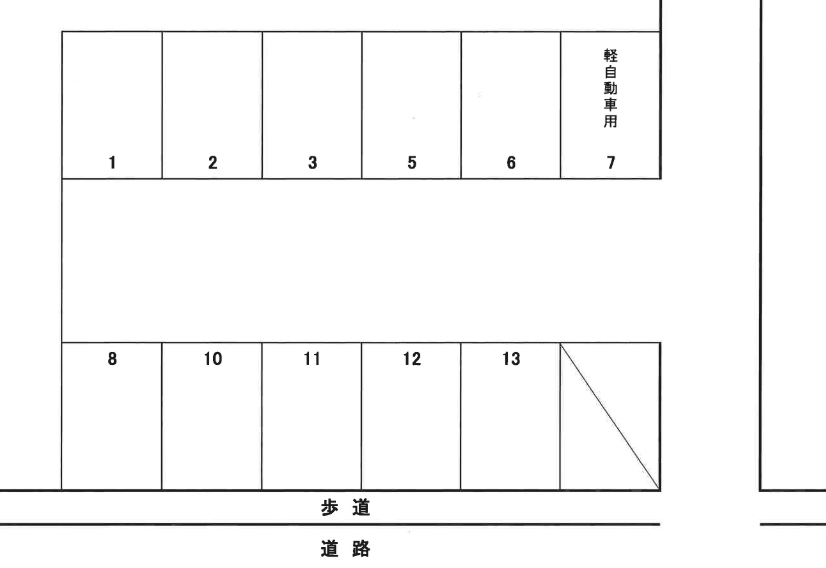 池田駐車場の駐車配置図