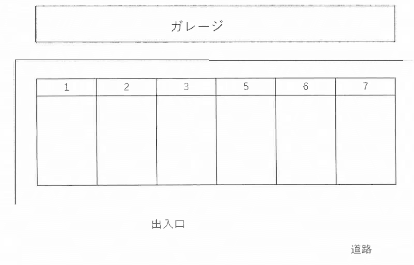 田尻町駐車場の駐車配置図