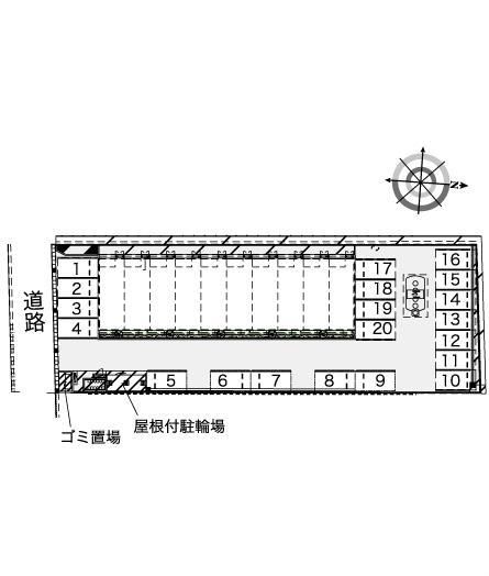 エムズ(42208)の駐車配置図