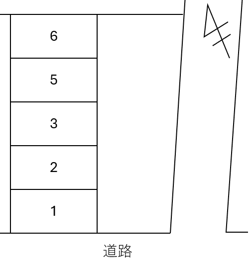浅間町３丁目駐車場の駐車配置図