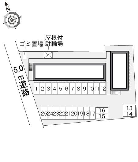 エルブラウン(33263)の駐車配置図