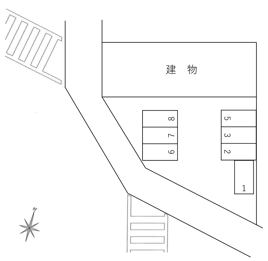 Ｃｏｎｆｏｒ ＤｅｍｅｕｒｅⅡの駐車配置図