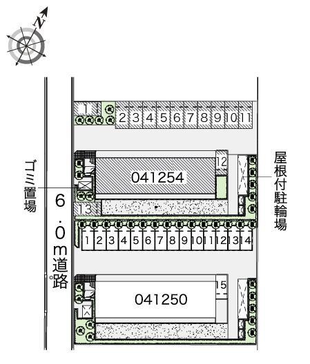 カモミールＢ(41254)の駐車配置図