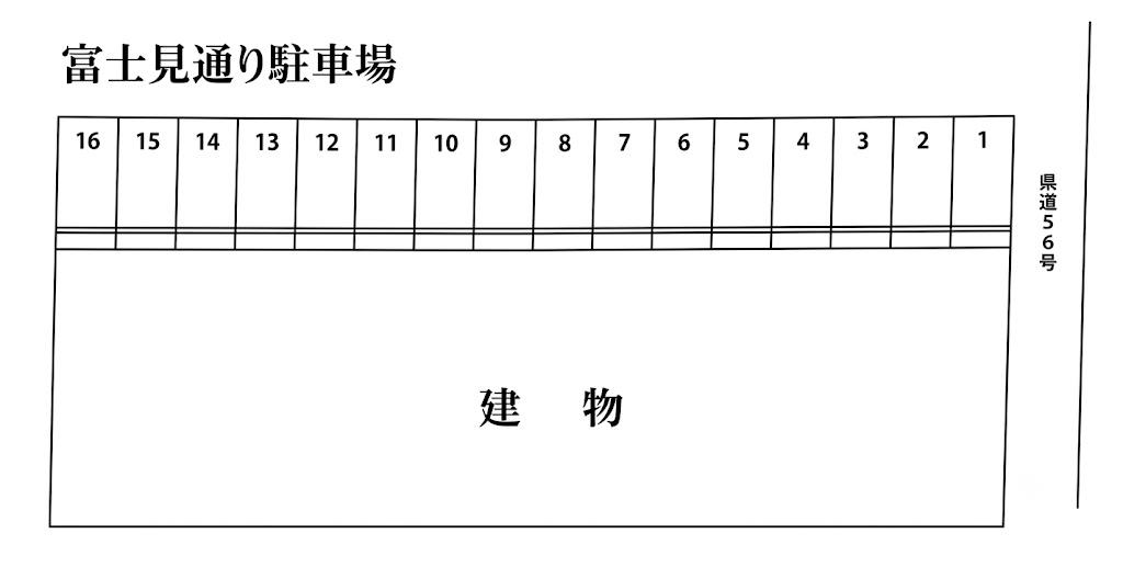 富士見通り駐車場の駐車配置図